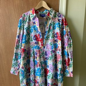 Cotton floral shirt tunic from Ro's Garden